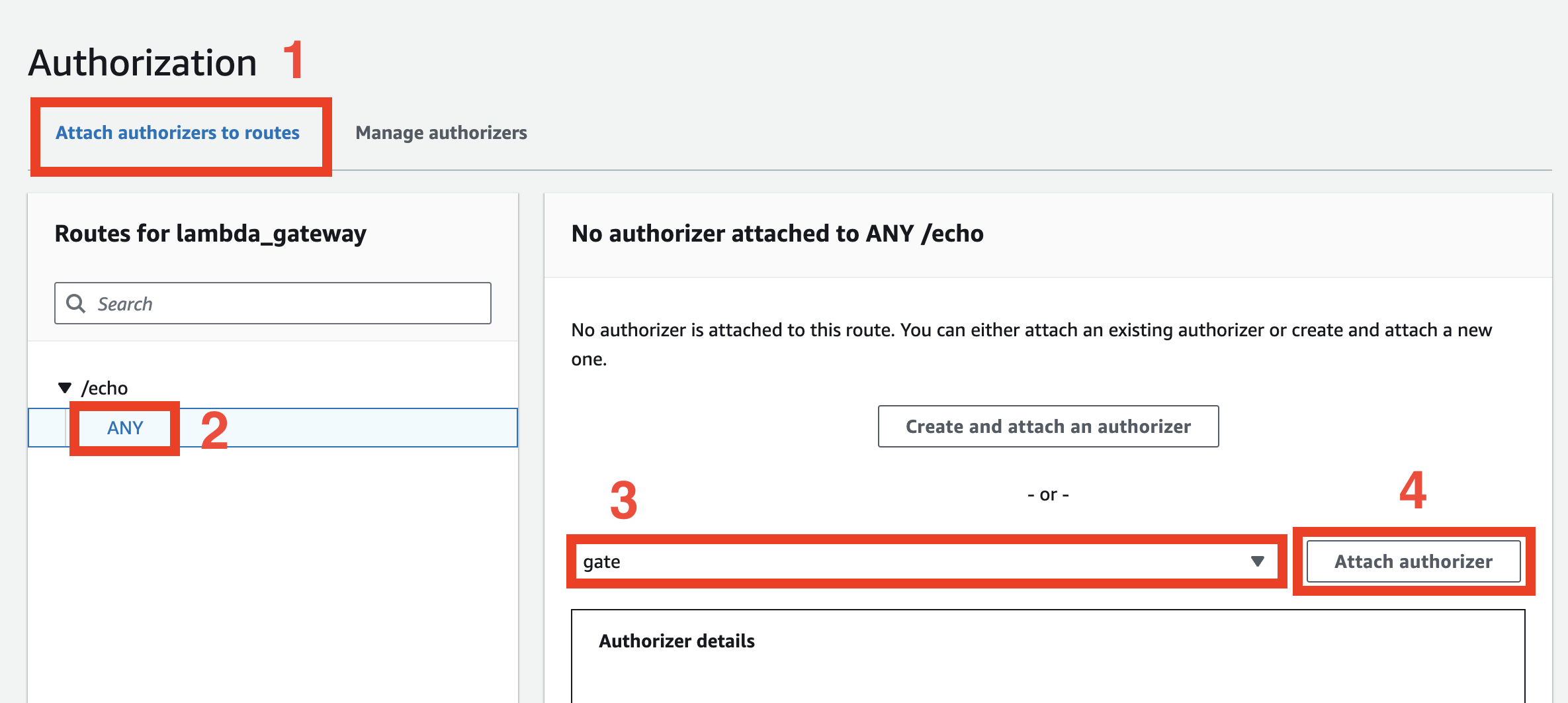 Configure Authorizer 3