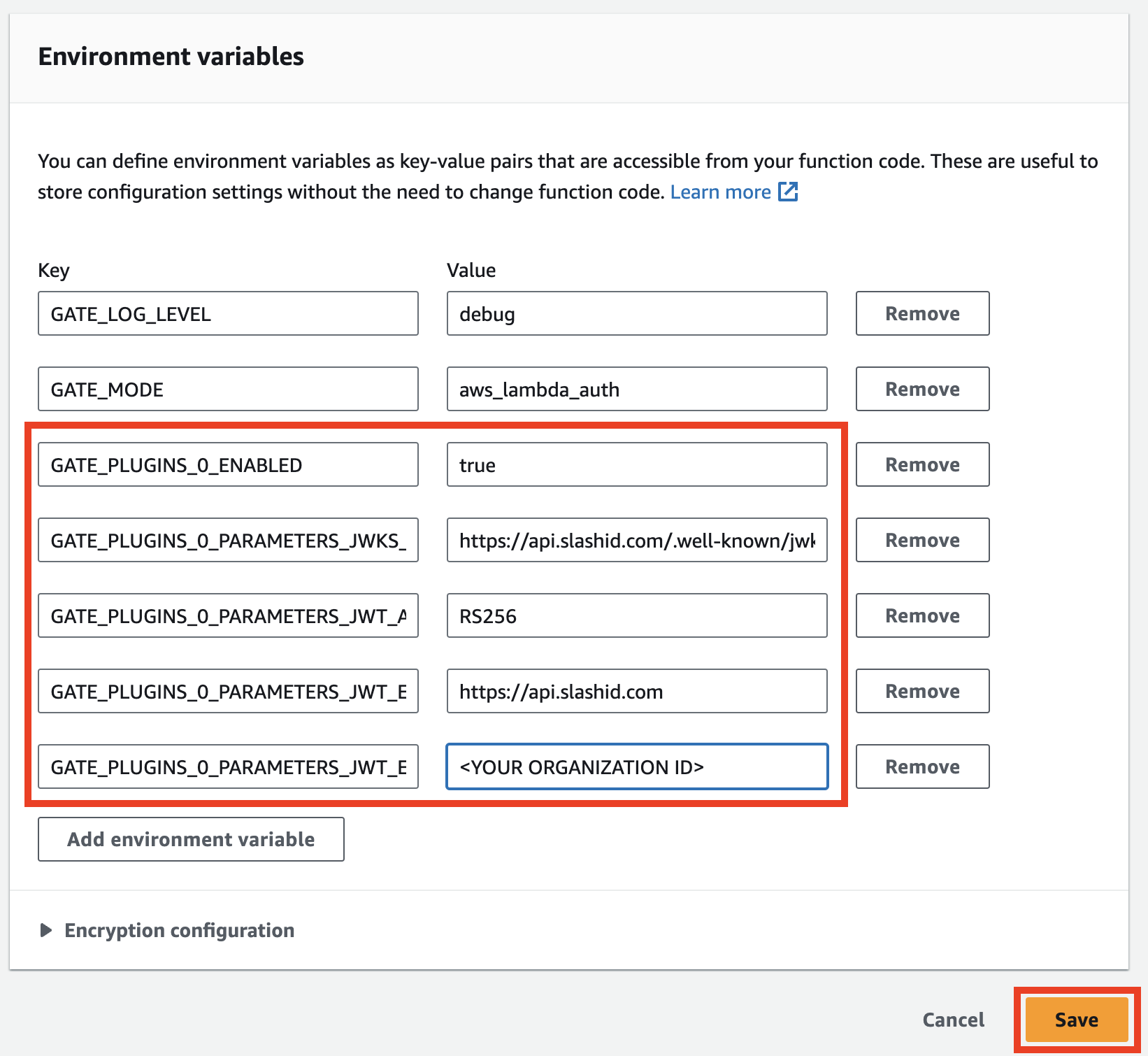 Configure Gate 1