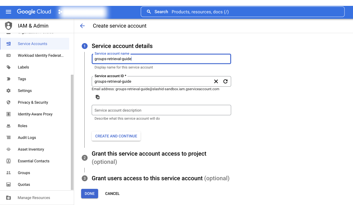 Service Account